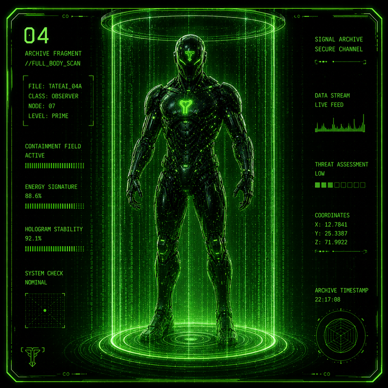 Full body robot hologram